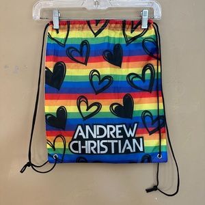 Andrew Christian Knapsack 16 x 14" Gently used RARE sold out style Nylon blend